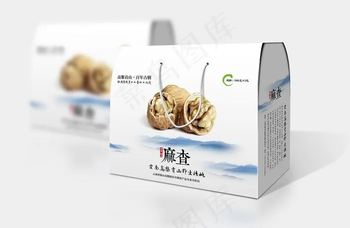 核桃 包装图片ai矢量模版下载