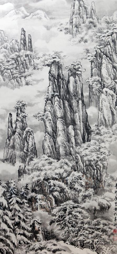 武陵风景画图片