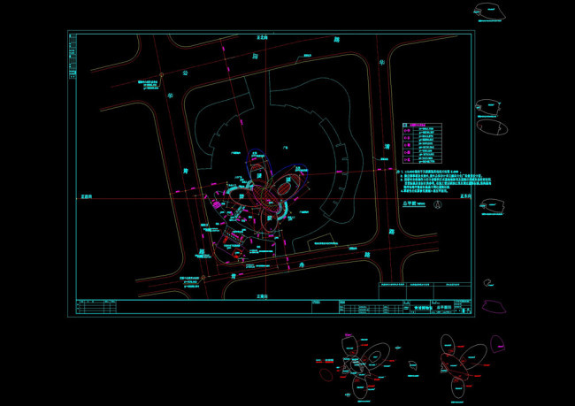 总平面图cad图纸