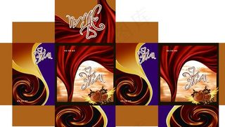 糖果包装盒平面图图片