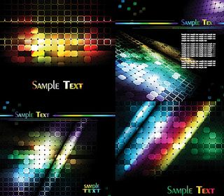 炫酷霓虹背景矢量素材图片