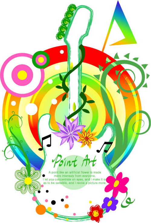 电吉他装饰插画