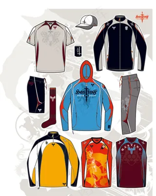 运动服效果图设计素材