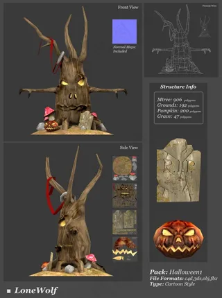 Mtree 树怪 精致游戏模型