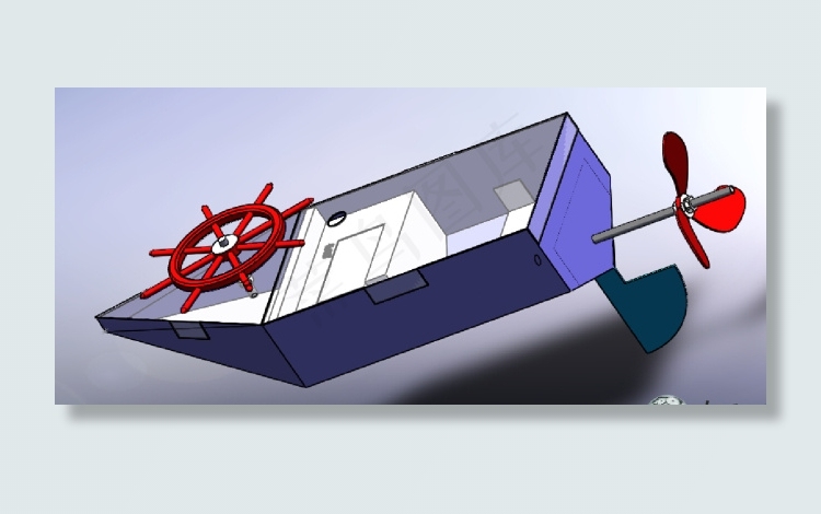 电动小船3D模型