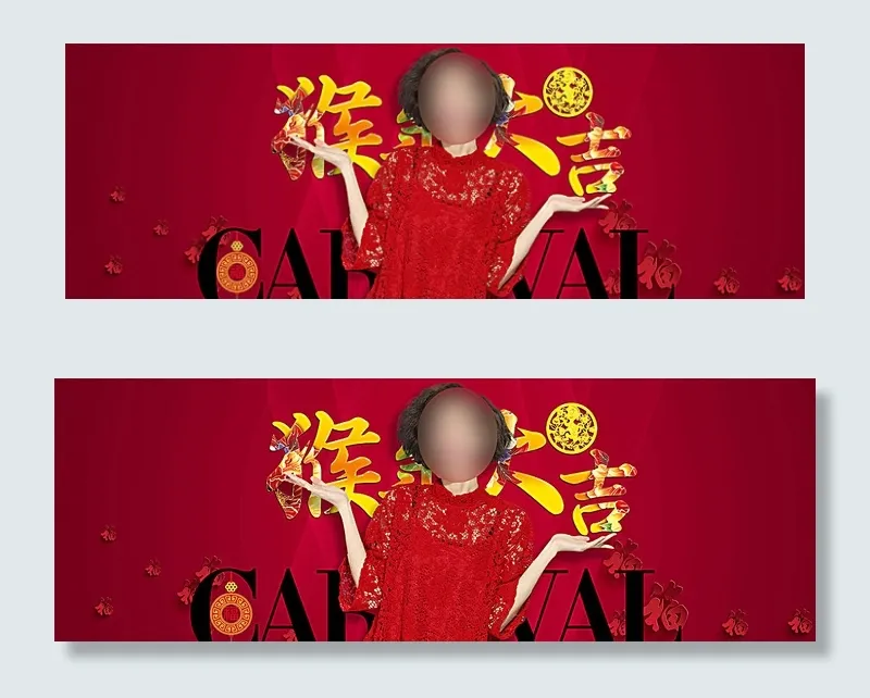 淘宝猴年新年女装店铺海报psd图片psd模版下载