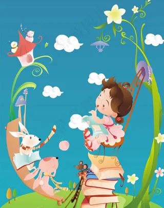 人物剪影插画素材图片