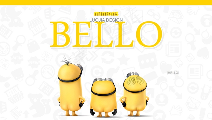 Bello小黄人ppt模板