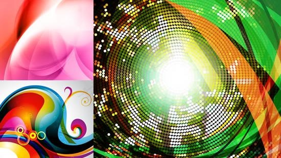 动感幻彩背景设计矢量图 AIai矢量模版下载