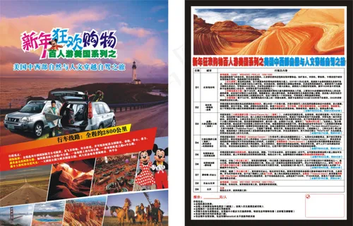 美国新年旅游购物