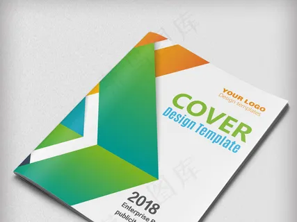 绿色大气企业画册企业宣传册封面设计