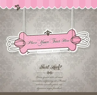 欧式花纹边框蝴蝶图片