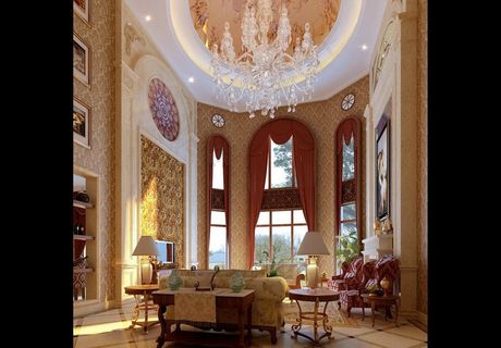 欧式风格客厅设计效果图图片