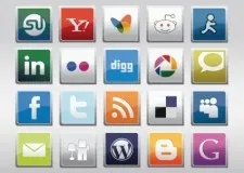 免费的社交媒体图标矢量素材