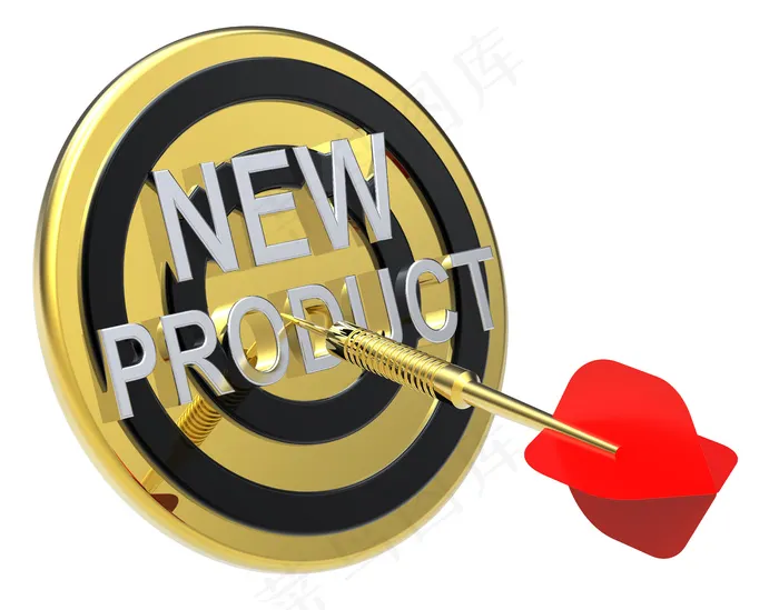 红镖在金目标文本在新产品的概念