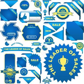 商品销售标贴标签设计矢量素材