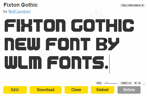 fixton哥特字体