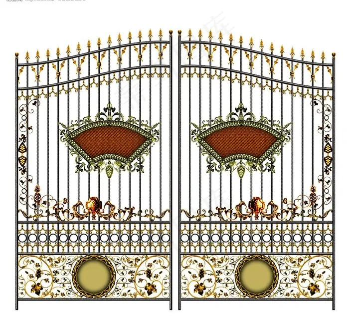 高清欧式铁艺门图片(4547X4547(DPI:350))psd模版下载