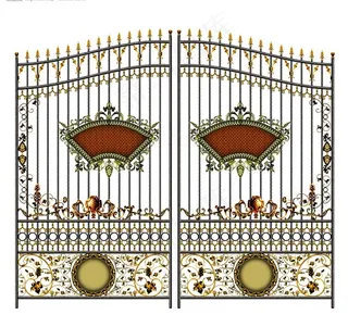 高清欧式铁艺门图片