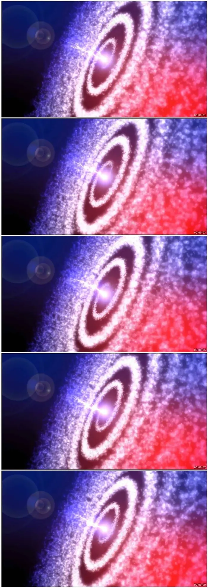 粒子漩涡圆环宇宙太空壮观高清视频