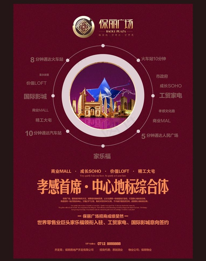 商业地产报广图片psd模版下载