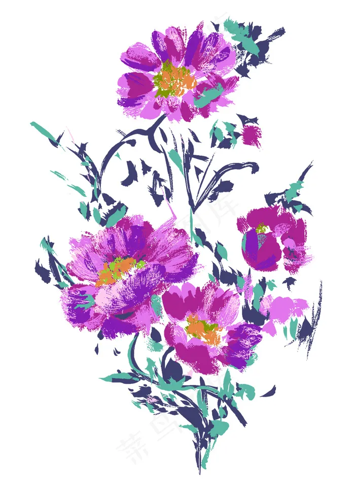 2016手绘花卉超清ps设计素材