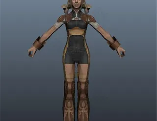 人物女角色游戏模型