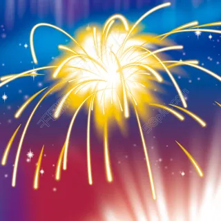 经典PSD分层手绘烟花