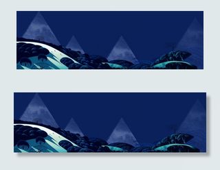 蓝色唯美水彩手绘星空海报背景素材