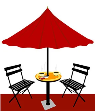 悠闲下午茶矢量素材