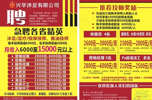 招聘传单图片