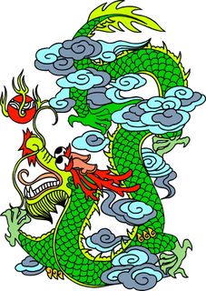 青龙与祥云图腾