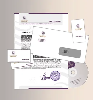 时尚商务办公VI模板素材