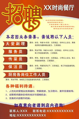 招聘海报