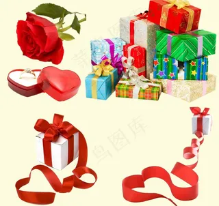 礼盒丝带图片