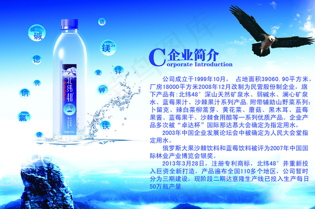 水图片psd模版下载