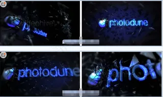 击碎玻璃破碎效果Logo标志展示A...