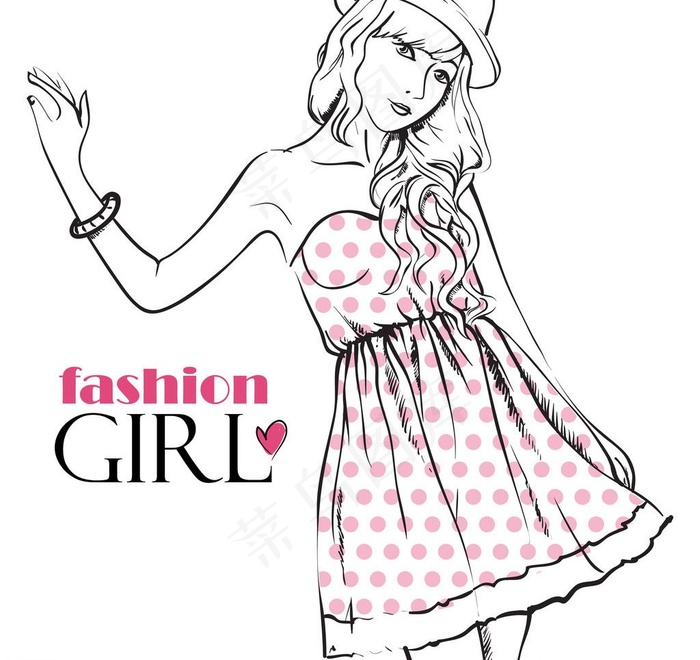 时尚女人动漫人物图片