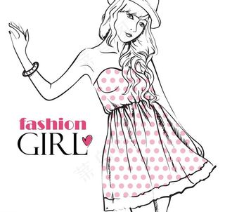时尚女人动漫人物图片