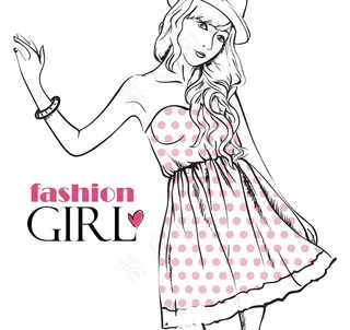 时尚女人动漫人物图片