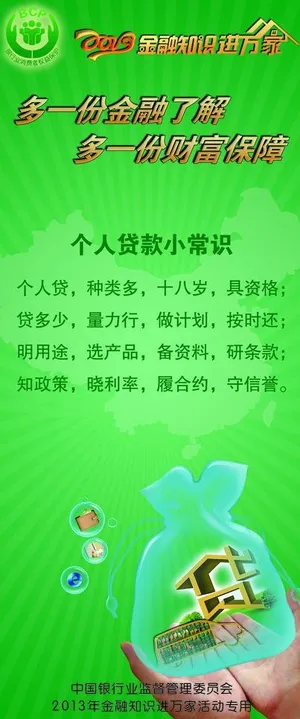 个人贷款宣传展板图片