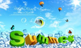 清凉夏天summer海报图片