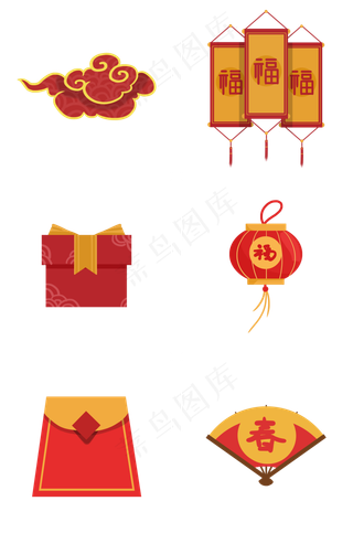 中国风红色传统套图中国风红色传统套图