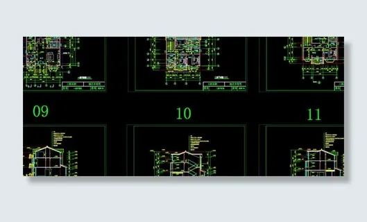 完整豪华欧式别墅施工图片