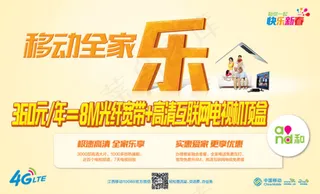 移动全家乐光纤宽带PSD素材