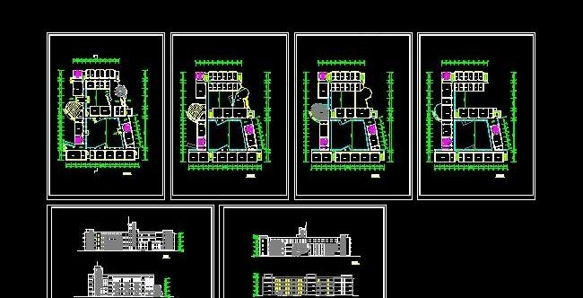 某市四层学校建筑施工图