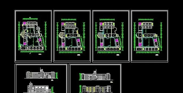 某市四层学校建筑施工图