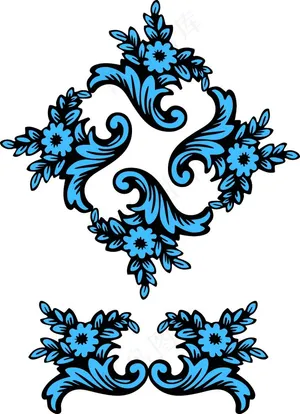 古典花纹图矢量素材