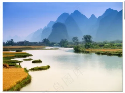 桂林山水风景PPT模板