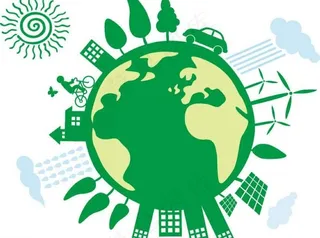 绿色地球背景图片